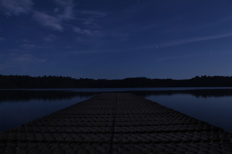 Lake Ianthe im Mondlicht - Belichtungszeit 2,5 Sekunden
