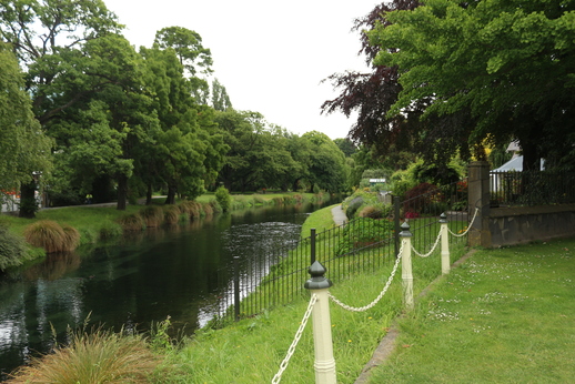 Der Fluss Avon fließt durch Christchurch