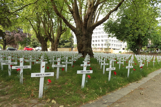 Das Kriegerdenkmalfür die Opfer der zweiten Weltkriegs