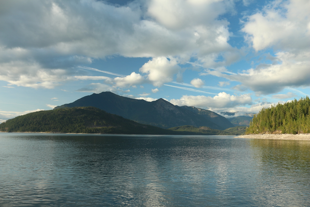 Mit der F&auml;hre &uuml;ber den Lake Kootenay