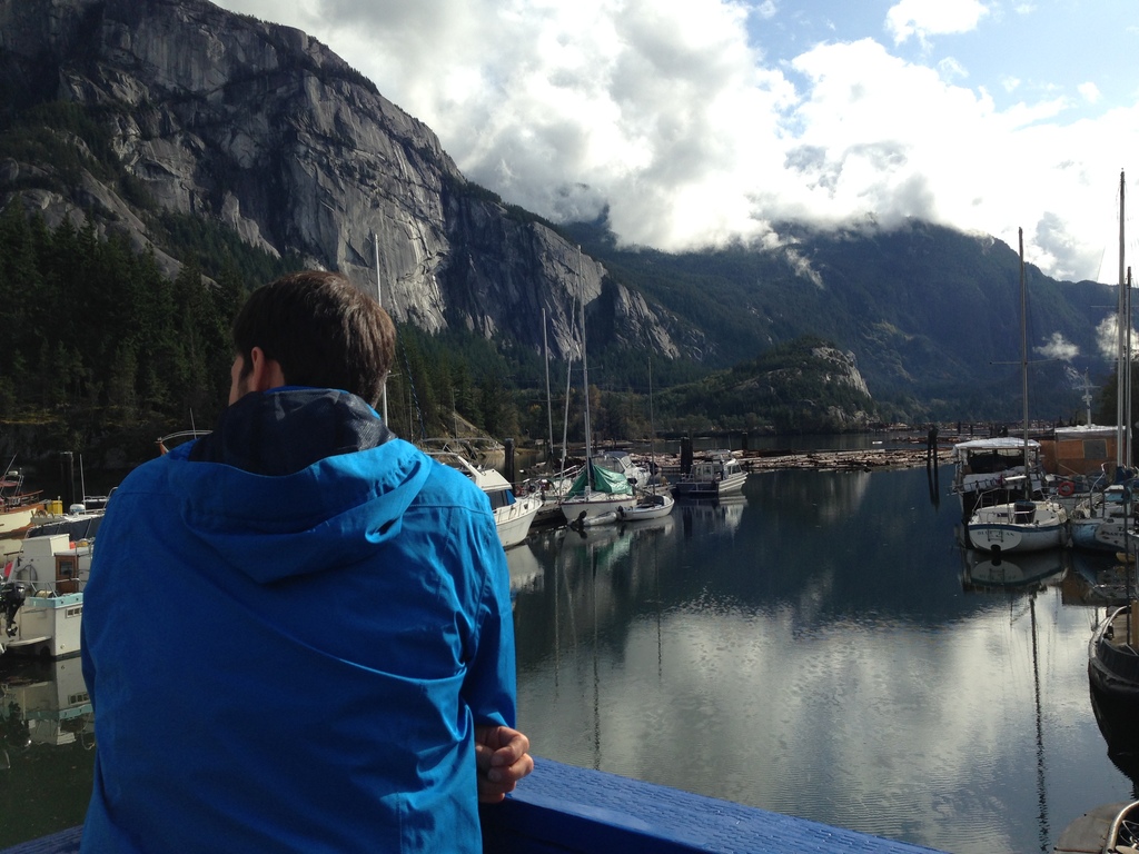 Am Yachthafen in Sqamish