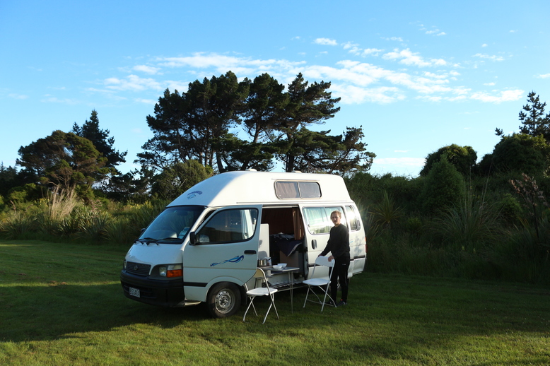 Campen am Long Beach