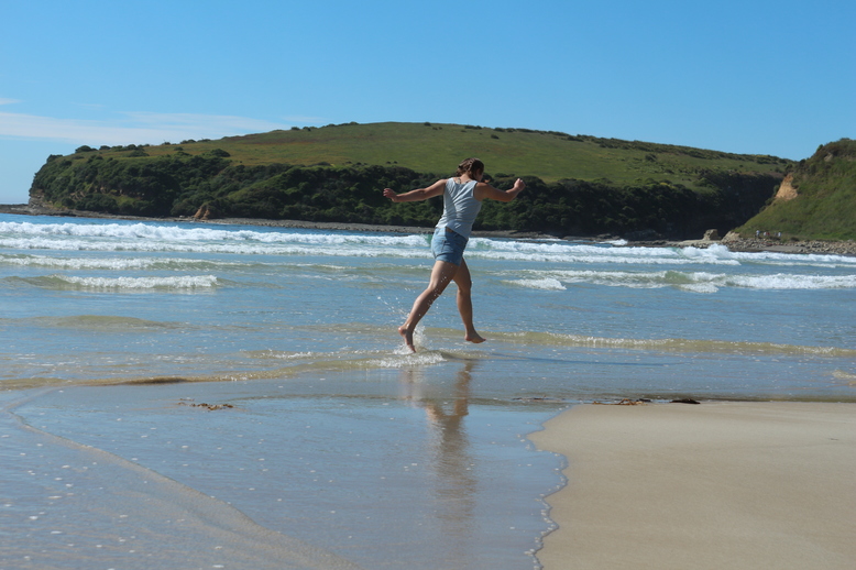 Johanna hat ihren Spa&szlig; an der Jackson Bay