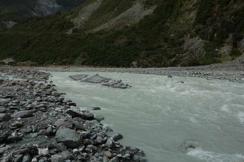 Milchiges Wasser im Fox Stream